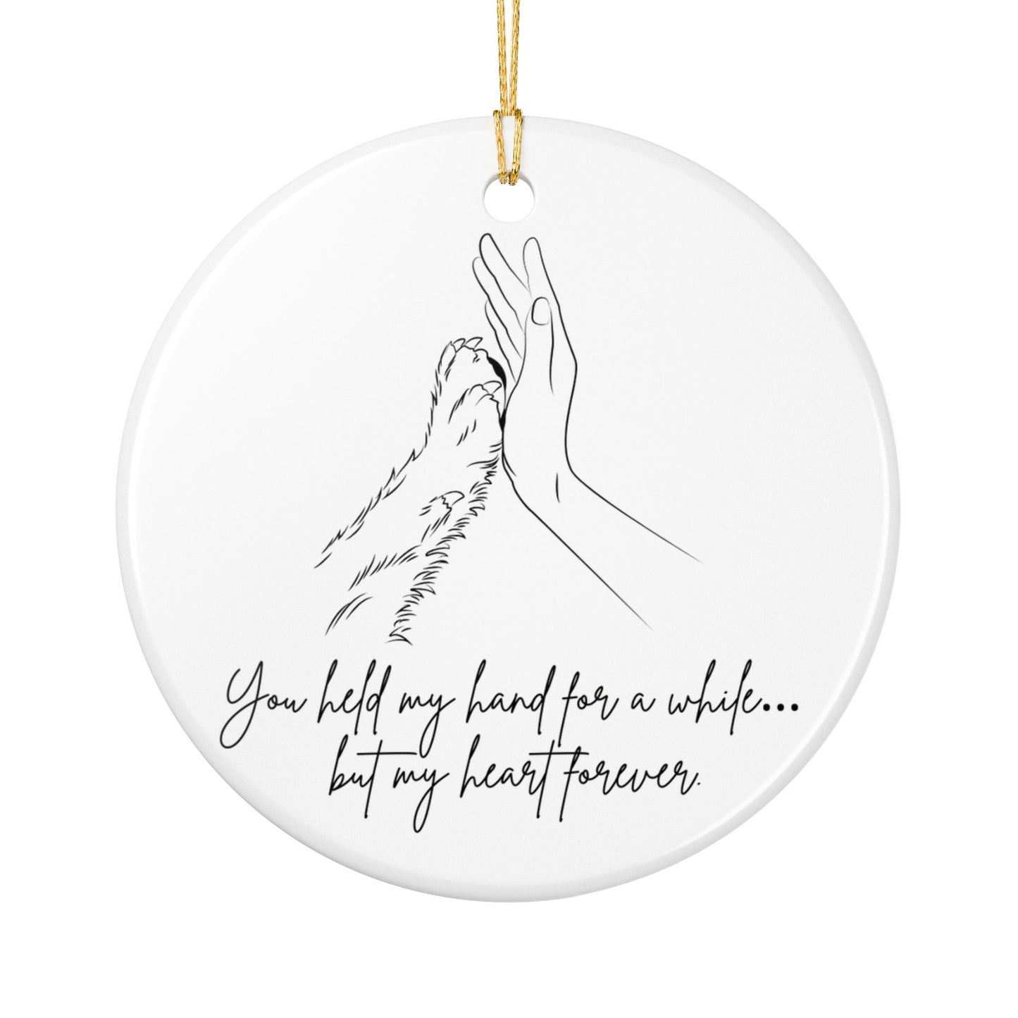 Custom Pet Ornament – Personalized Dog & Cat Ceramic Keepsake