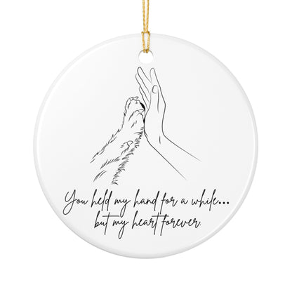 Custom Pet Ornament – Personalized Dog & Cat Ceramic Keepsake