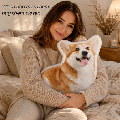 Custom Pet Shaped Pillow — Personalized from Your Photo