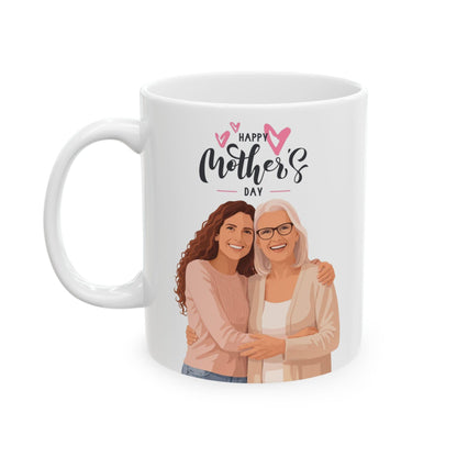 Personalized Mother's Day Mug – Custom Illustrated Photo Gift