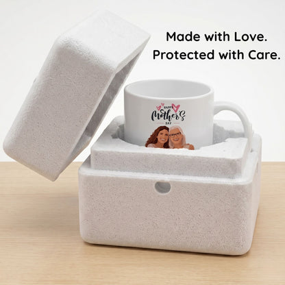 Personalized Mother's Day Mug – Custom Illustrated Photo Gift