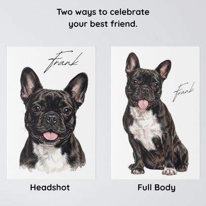 Watercolor Pet Portrait Canvas