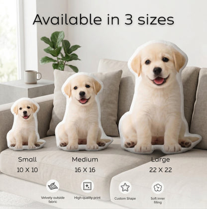 Custom Pet Shaped Pillow — Personalized from Your Photo
