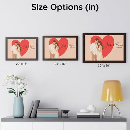 Custom Illustrated Portrait – Personalized Framed Print
