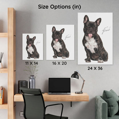 Watercolor Pet Portrait Canvas