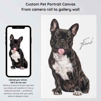 Watercolor Pet Portrait Canvas